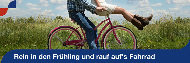 Rein in den Frühling - rauf auf´s Rad - Banner Unterseite 