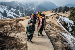 Menschen im Himalaya