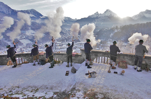 Weihnachtsschützen Berchtesgaden Lockstein 18 Dezember 2022