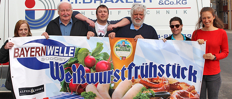 Bayernwelle Weißwurstfrühstück 09 Maerz 2018 in Seeon