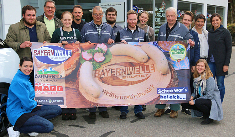 Bayernwelle Weißwurstfrühstück 09 November 2018 bei BMW Moderegger