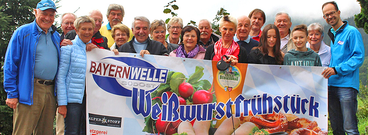 Bayernwelle Weißwurstfrühstück 11 August 2017 in Bad Reichenhall