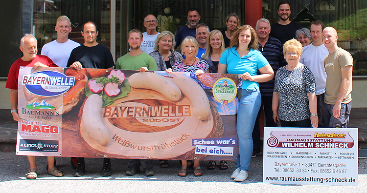 Bayernwelle Weißwurstfrühstück 13 Juli 2018 in Berchtesgaden