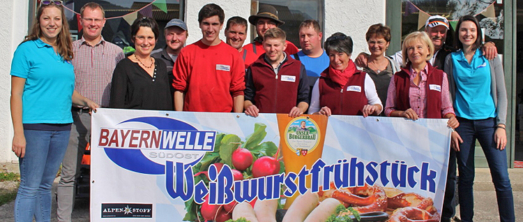 Bayernwelle Weißwurstfrühstück 13. Oktober 2017 in Teisendorf