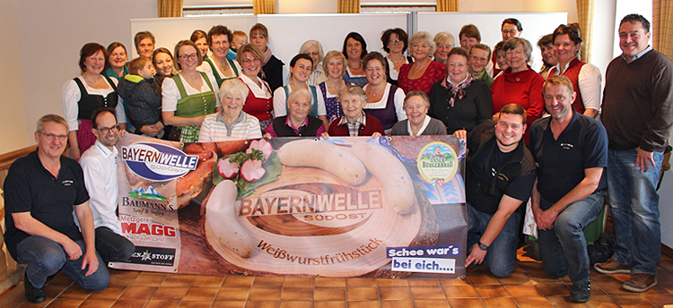 Bayernwelle Weißwurstfrühstück 14 Dezember 2018 in Rottau