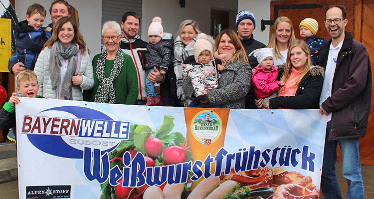 Bayernwelle Weißwurstfrühstück 16 Februar 2018 in Waging